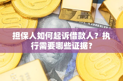 北京担保人如何起诉借款人？执行需要哪些证据？