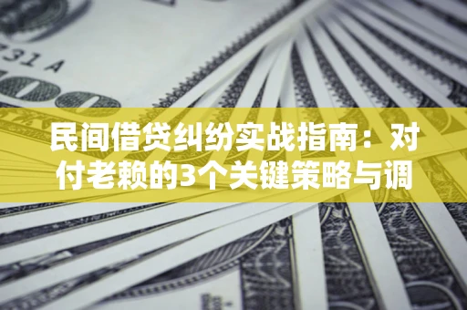 北京民间借贷纠纷实战指南：对付老赖的3个关键策略与调解盲区解析