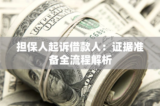 北京担保人起诉借款人：证据准备全流程解析