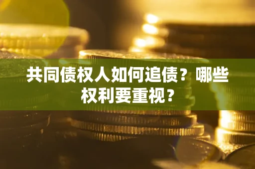 北京共同债权人如何追债？哪些权利要重视？